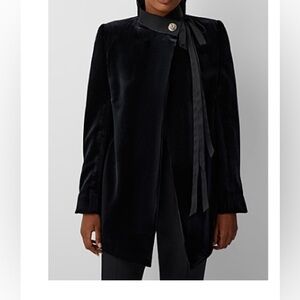 Denis Gagnon Black Pearl Botton Velvet Coat